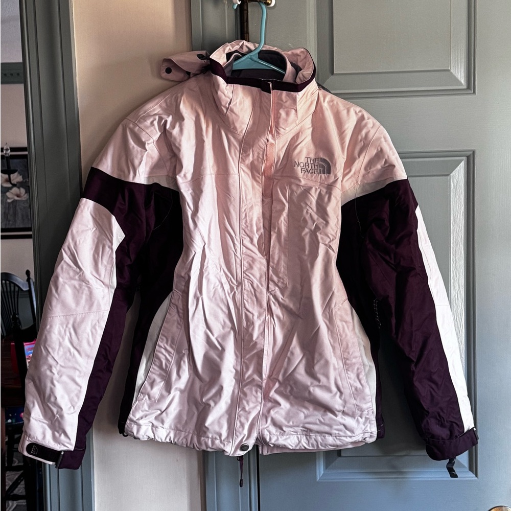 The North Face Women's Light Pink and Burgundy Jacket